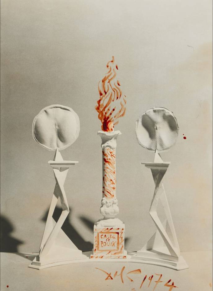 Castor et Pollux, study for the goldsmith's object, 1974