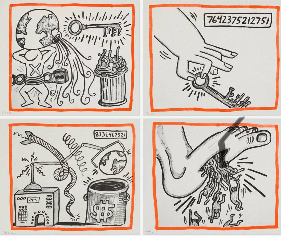 Four works from the Against All Odds, 1990