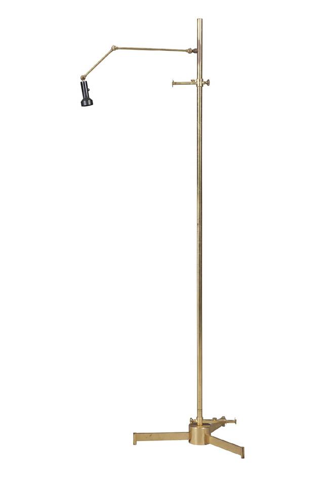 Arredoluce Brass Easel Floor Lamp, 1950