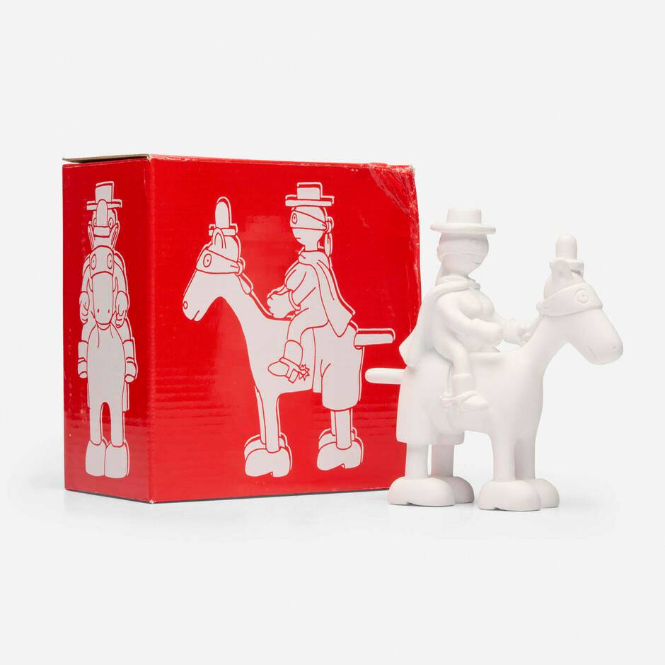 Horse and Rider Maquette (white), 2004