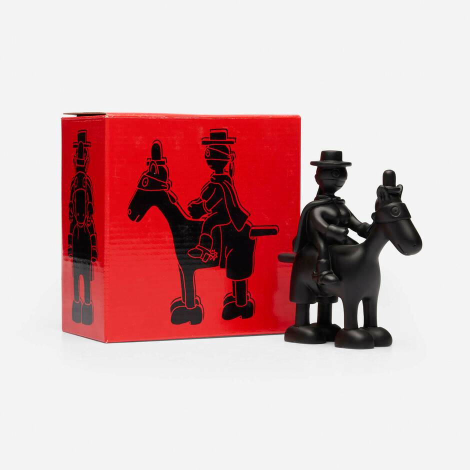 Horse and Rider Maquette (black), 2004