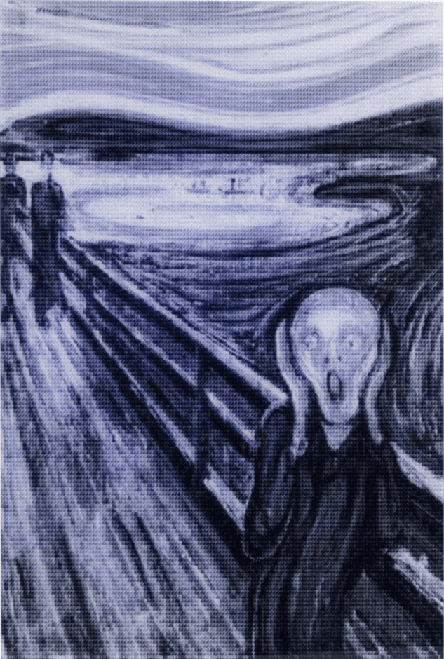 Munch Scream vs Mona Lisa Smile, 2013