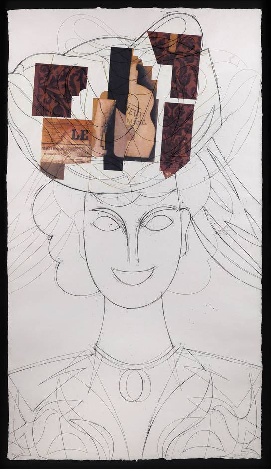 Mujer con sombrero IV, 2002