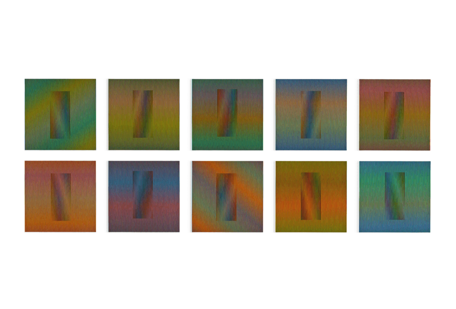 Inducción Cromática a Doble Frecuencia (10 prints), 2013