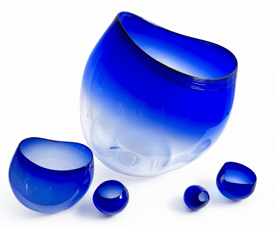 Opera Blue Basket Set, 1995