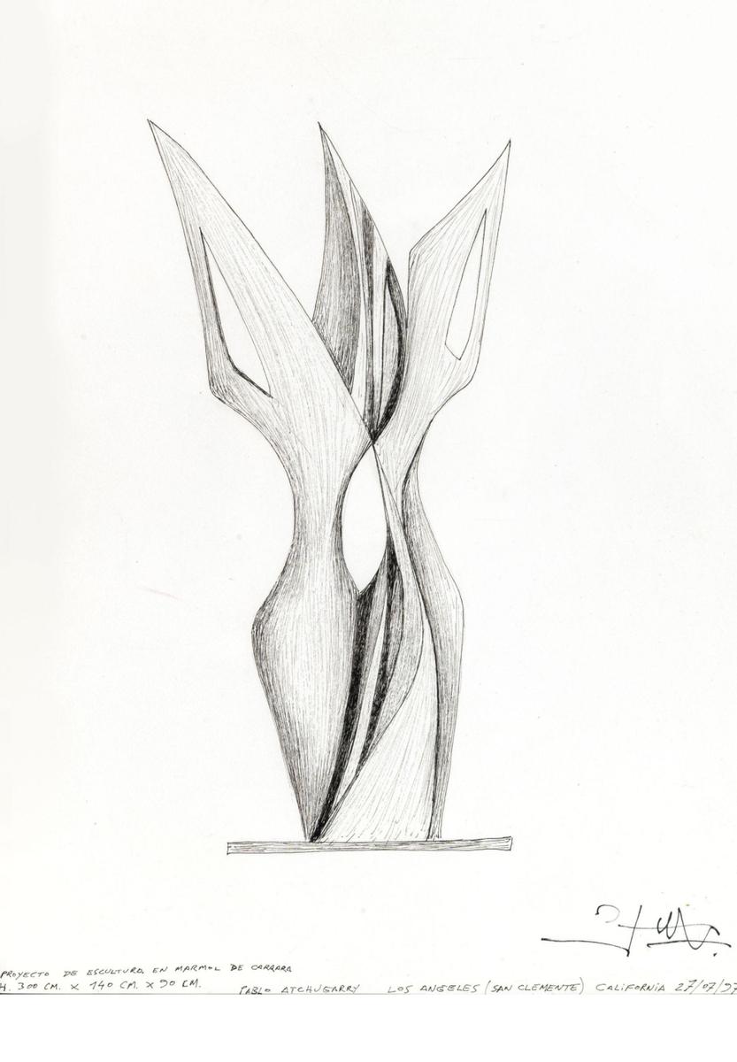 Proyecto de escultura en marmol de Carrara, 1997