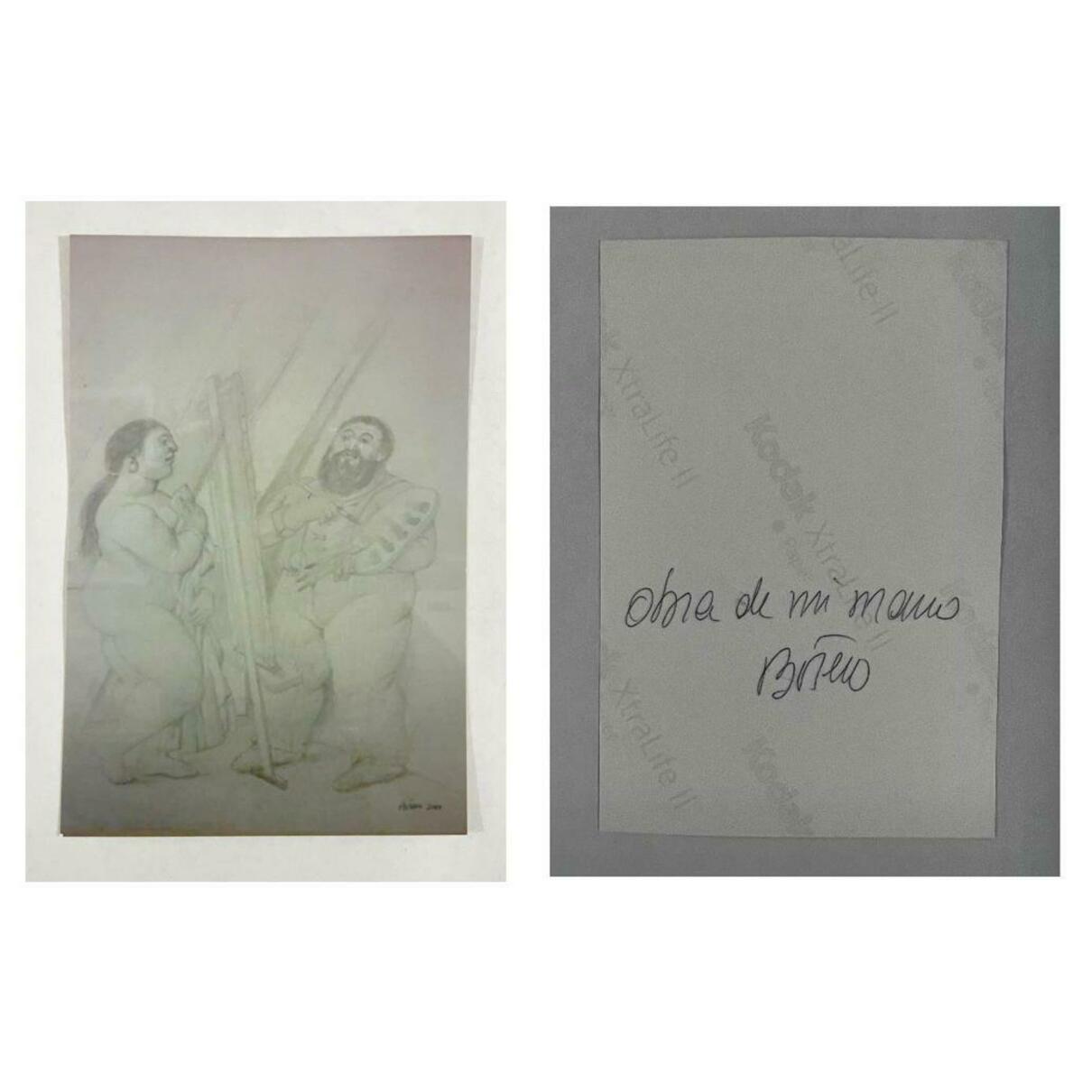 Pintor y modelo, 1990, image 2