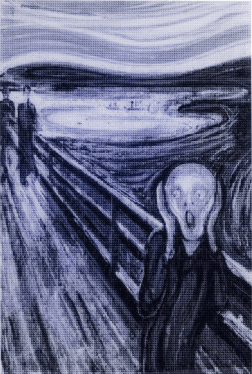 Munch Scream vs Mona Lisa Smile, 2013