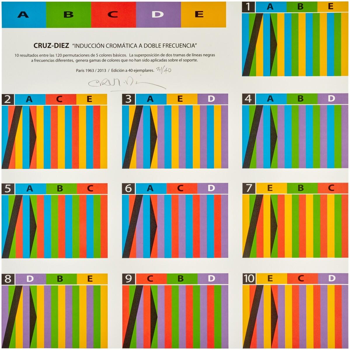 Inducción Cromática a Doble Frecuencia (10 prints), 2013, image 2