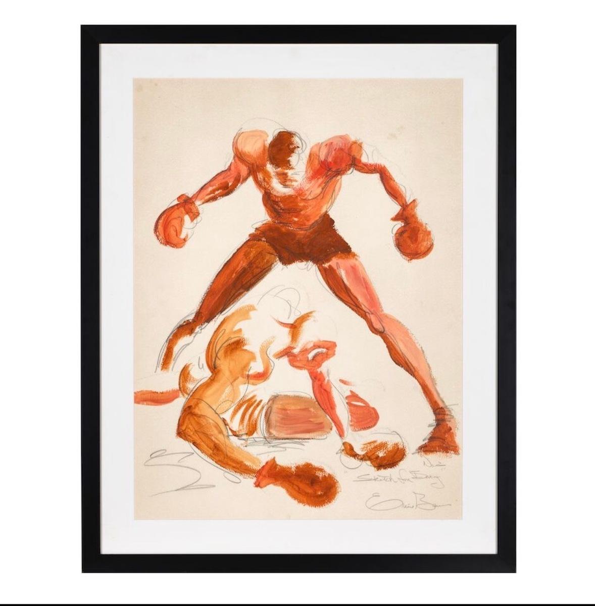 Sketch for Boxing No. 2, 1984, image 4